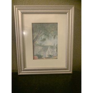 Christ Church Ltd Ed Signed Paul Patterson Print St. Simons Island , Ga Framed